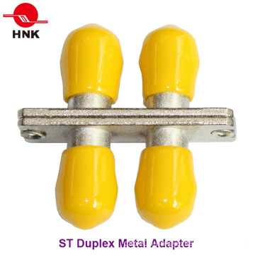 St Duplex Metal Standard Fiber Optic Adapter